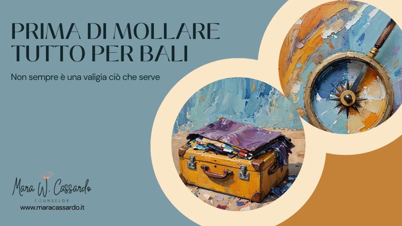 Valigia aperta e bussola: prima di cambiare lavoro, capire da dove si parte.